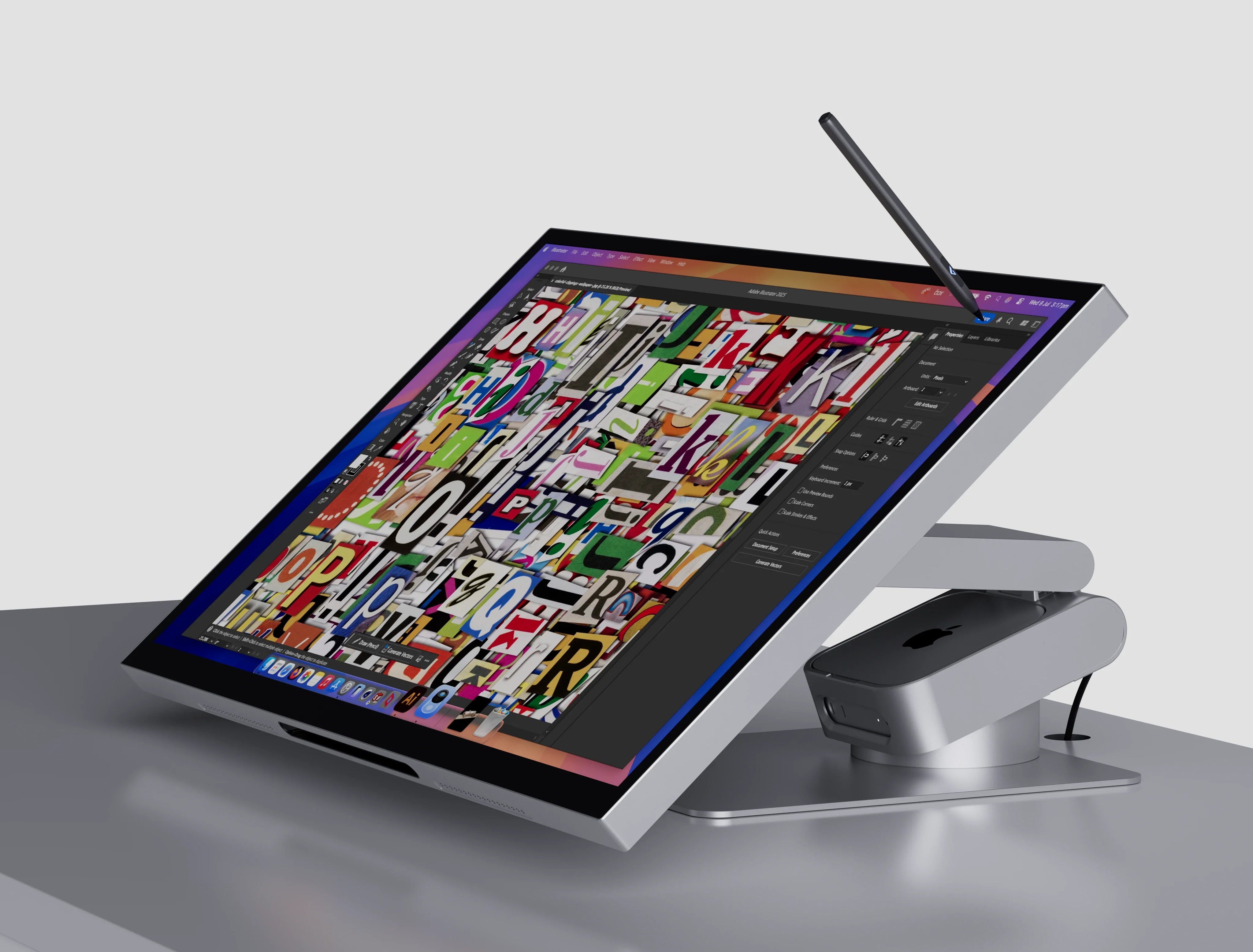 Aspekt Touch 32” 4K UHD Docking Monitor with Touchscreen and 145W USB Charging