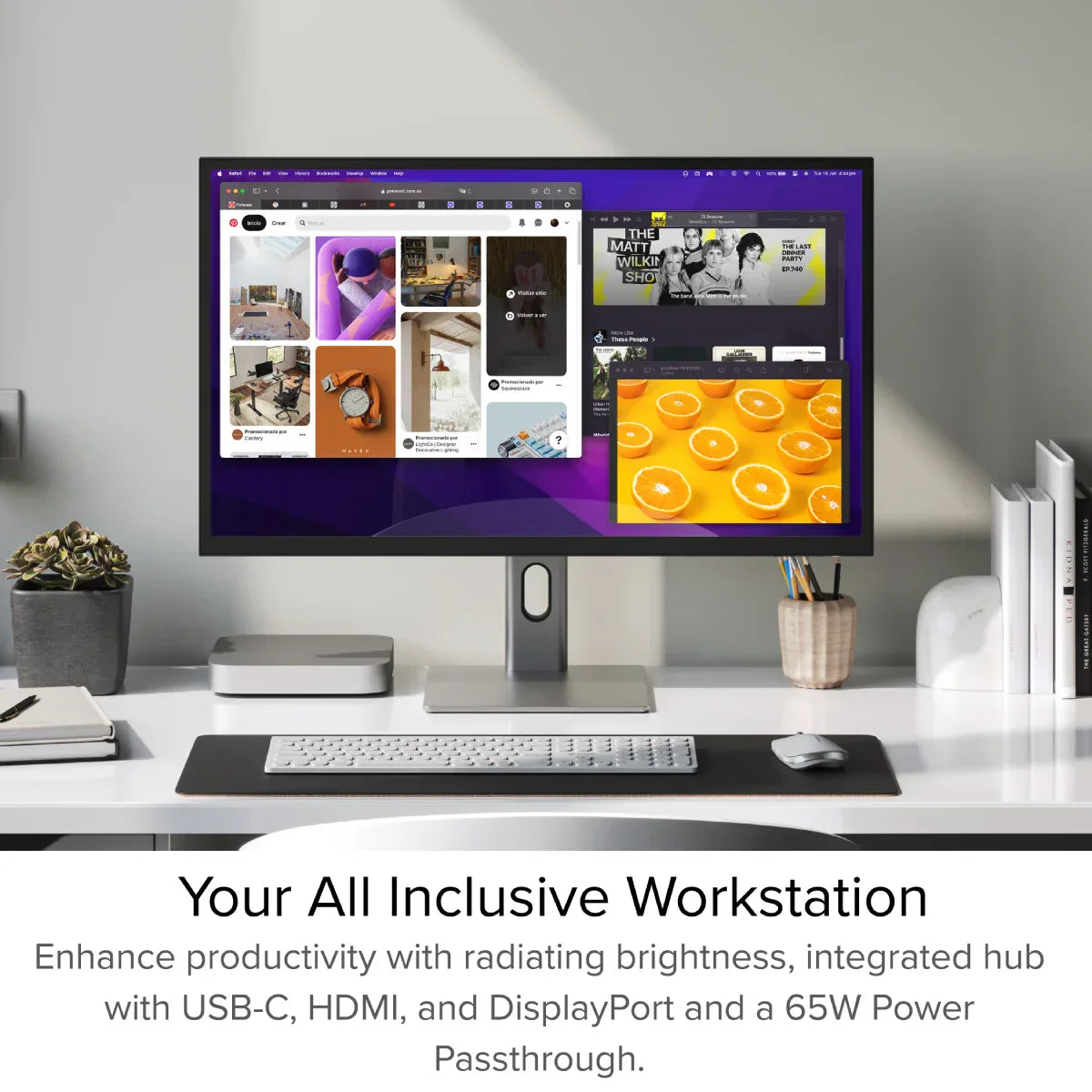 Clarity Max 32" UHD 4K Monitor with USB-C Power Delivery (Pack of 2) + Dual 4K Universal Docking Station _ HDMI Edition