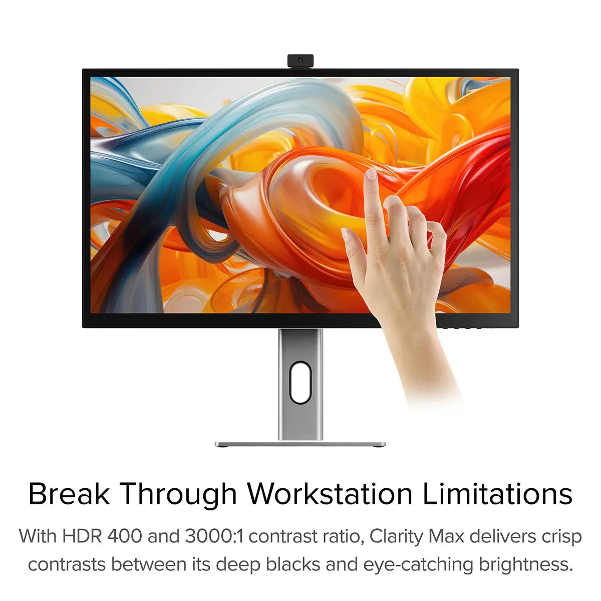 Clarity Pro Touch 27" UHD 4K Monitor with 65W PD, Webcam and Touchscreen ALOGIC USA