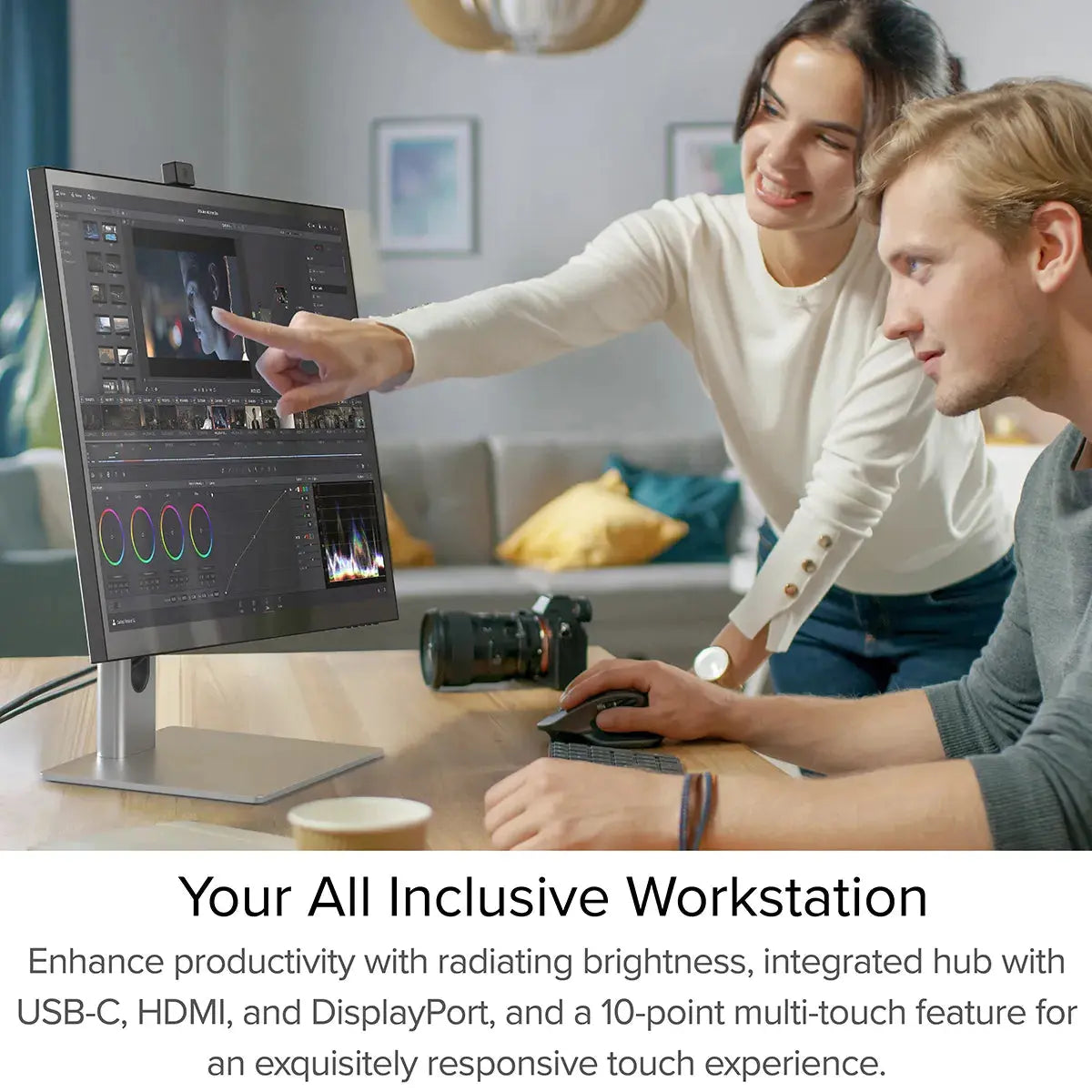 Clarity Pro Touch 27" UHD 4K Monitor with 65W PD, Webcam and Touchscreen ALOGIC USA