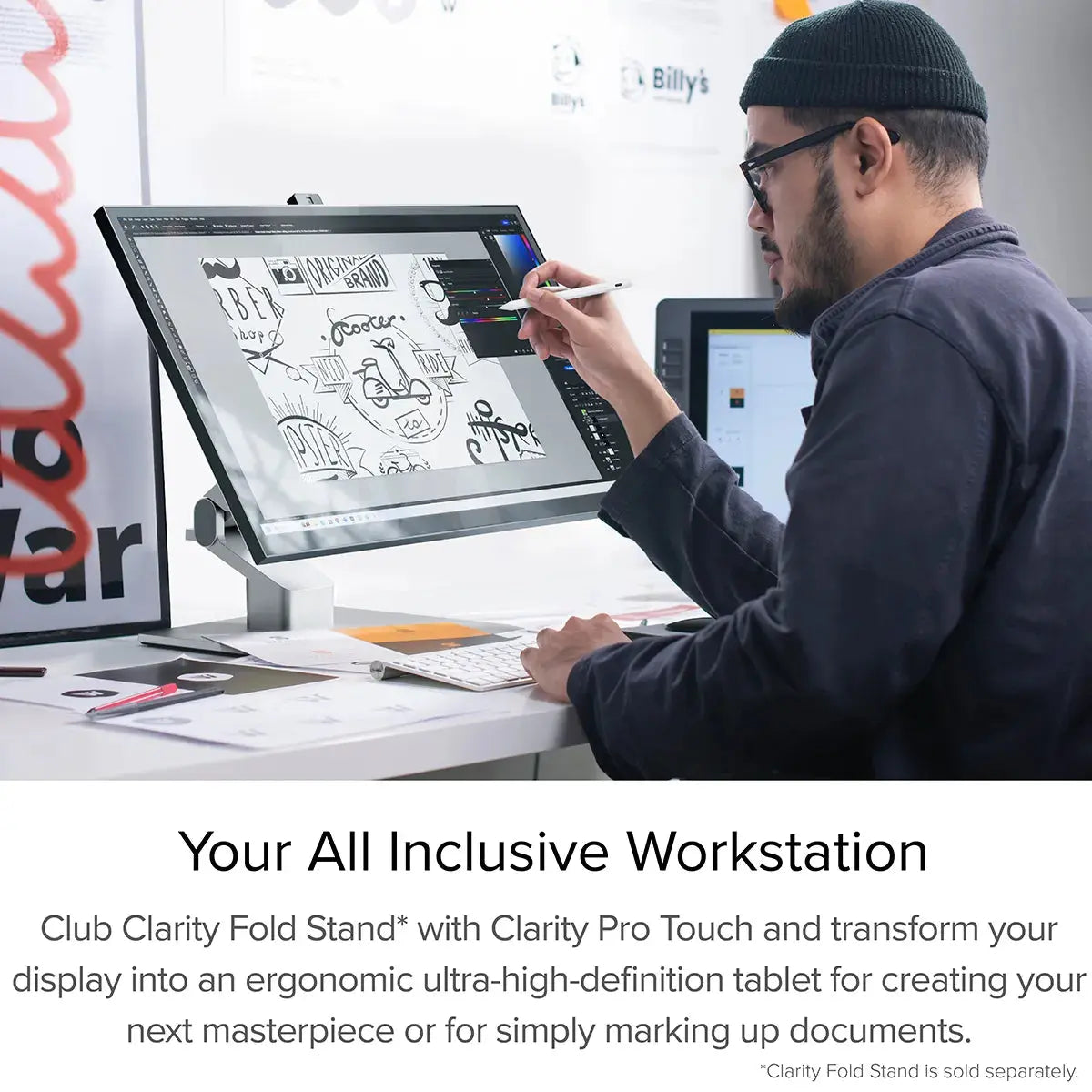 Clarity Pro Touch 27" UHD 4K Monitor with 65W PD, Webcam and Touchscreen ALOGIC USA