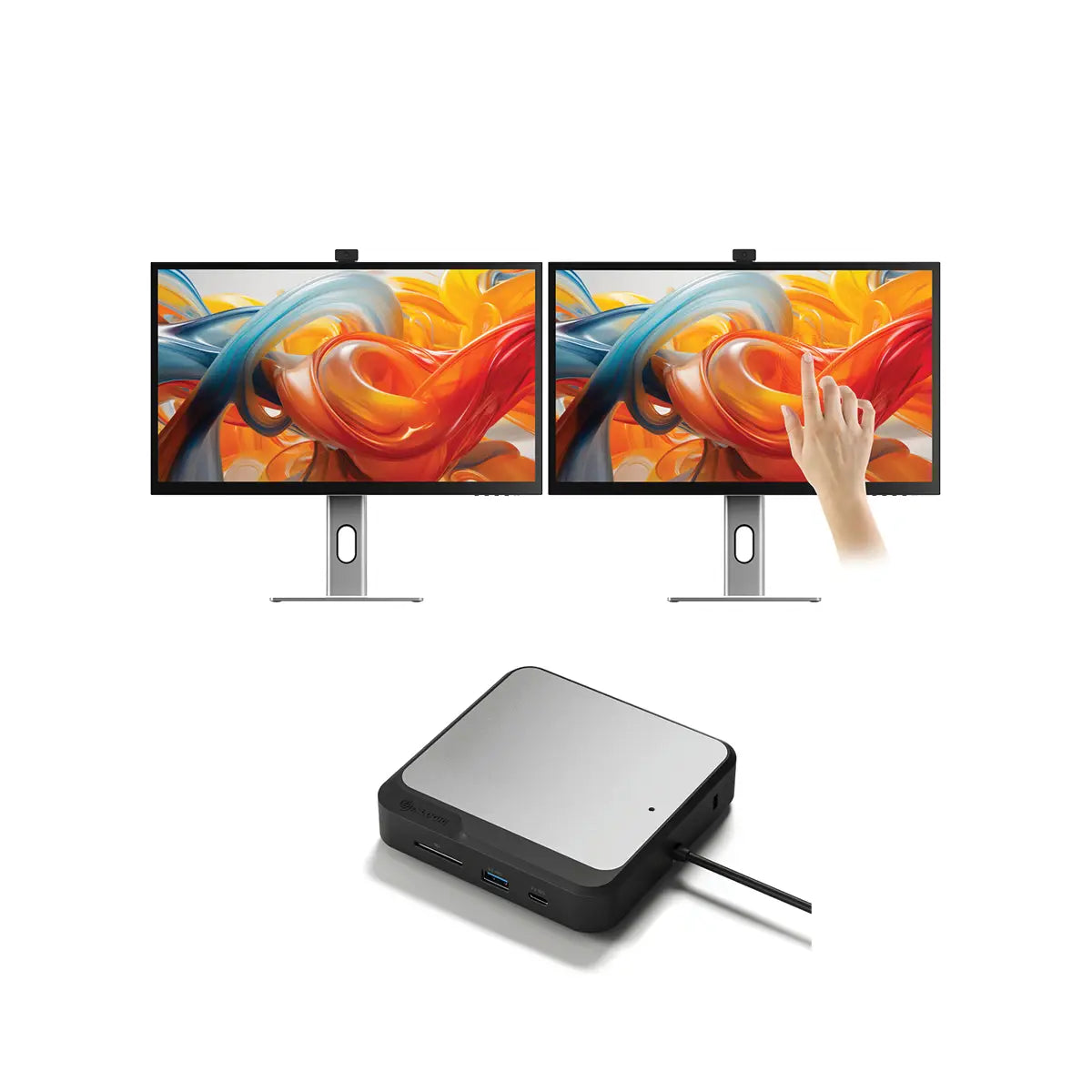 clarity-pro-touch-27-uhd-4k-monitor-with-65w-pd-webcam-and-touchscreen-pack-of-2-dual-4k-universal-docking-station-hdmi-edition1