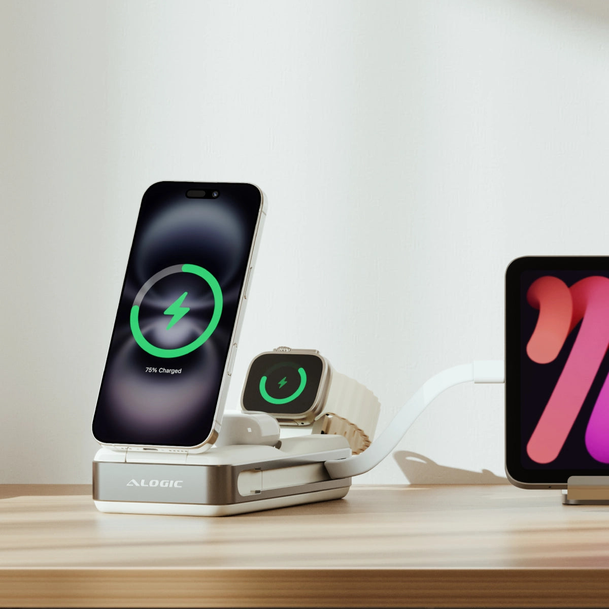 Roam 21,000mAh 6-in-1 Power Bank with Qi2 Fast Wireless and 100W USB-C Laptop Charging