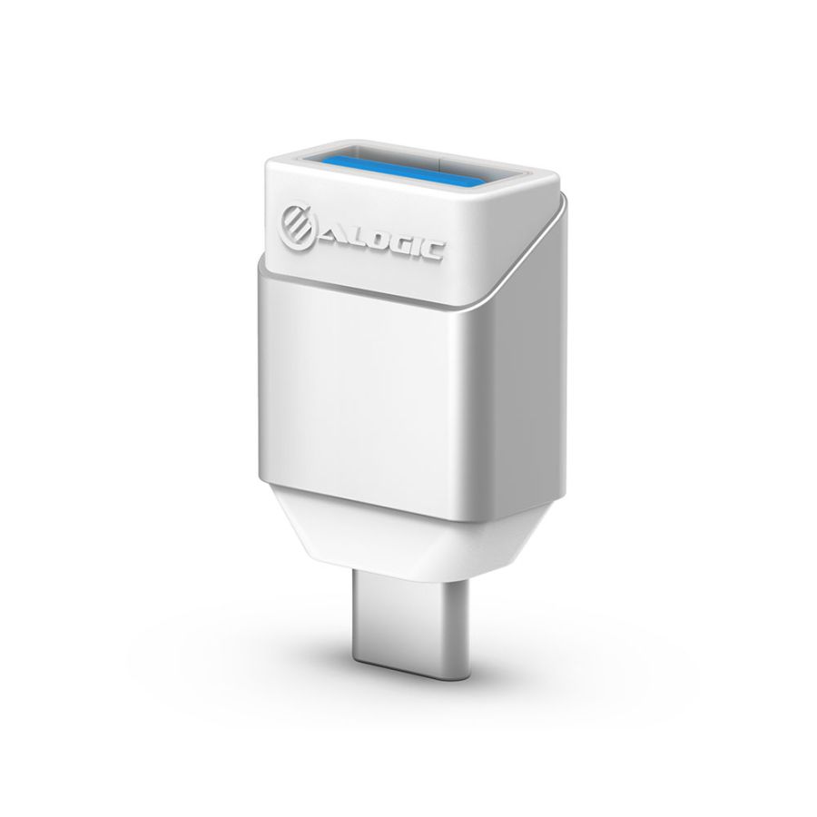 Ultra Mini USB-C to USB-A Adapter -Silver
