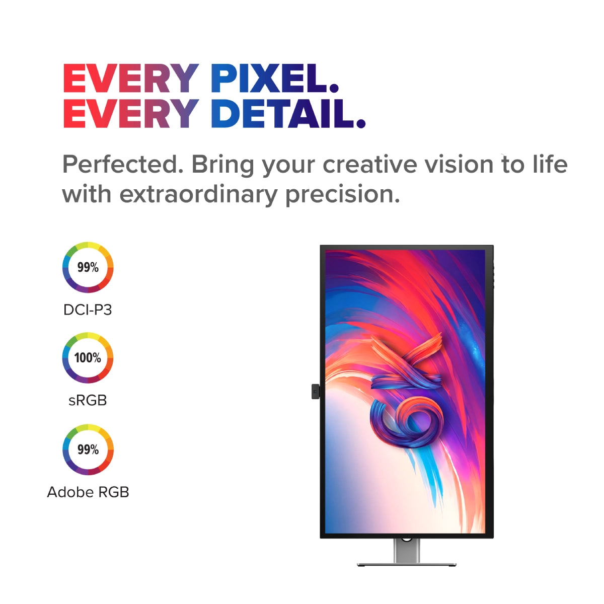 Clarity 32" Max Pro 6K Monitor with 90W Power Delivery and 12MP Webcam