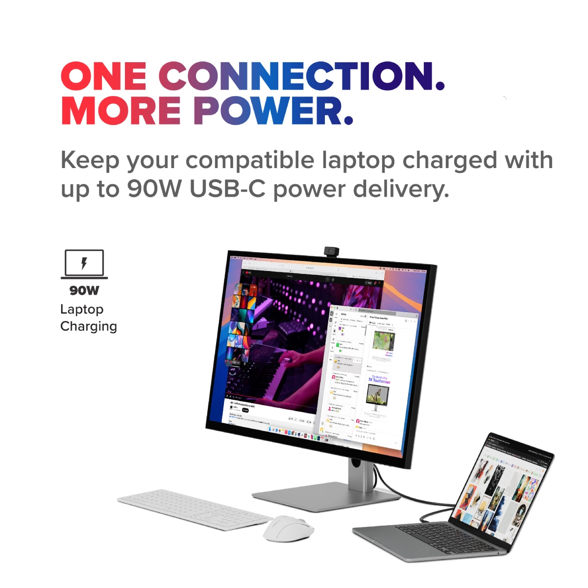 Clarity 32" Max Pro 6K Monitor with 90W Power Delivery and 12MP Webcam