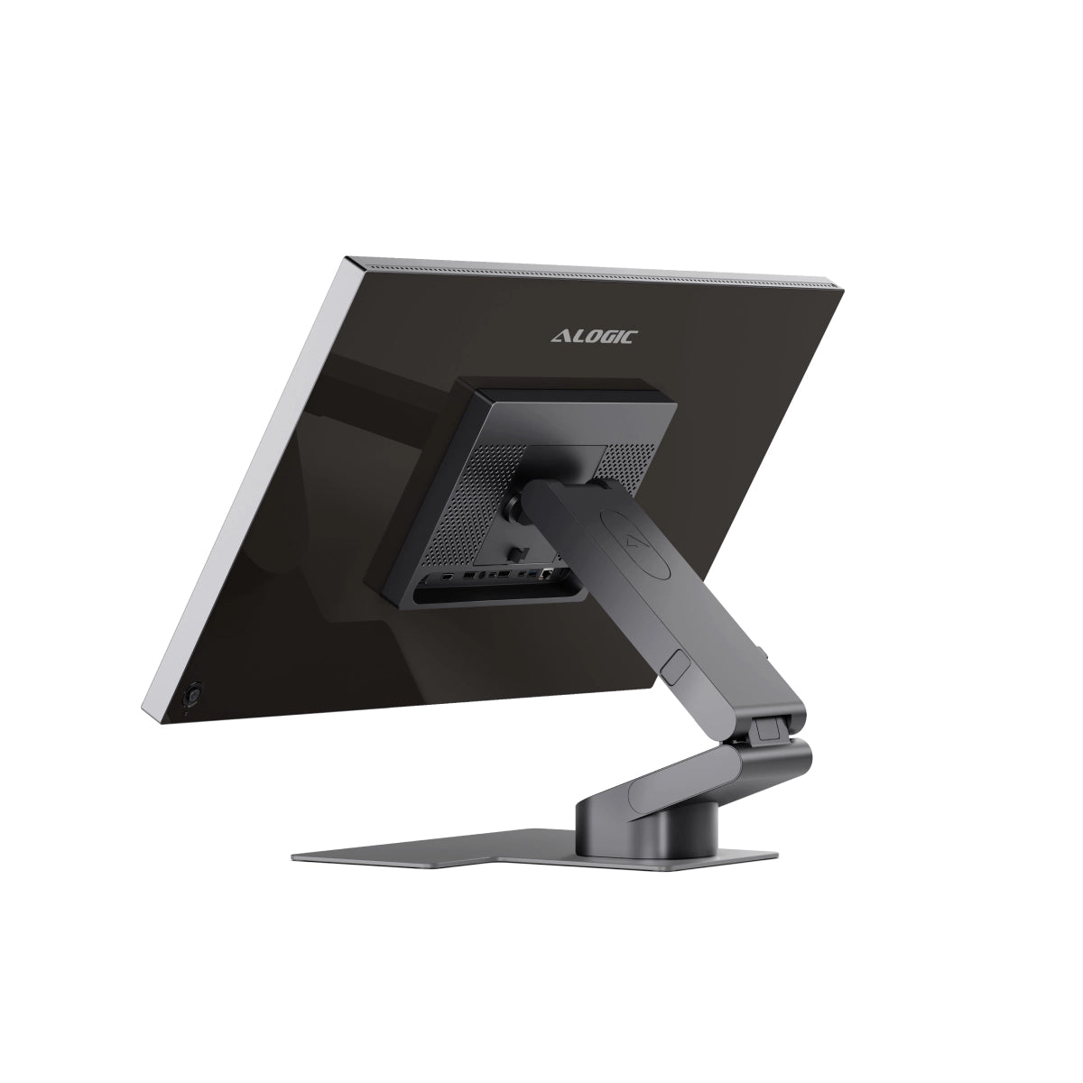 4K Monitor with a adjustable stand on a white background