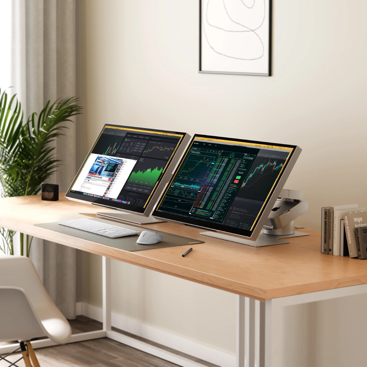 Aspekt 27" Touch Ultimate Home Workspace Kit - Silver