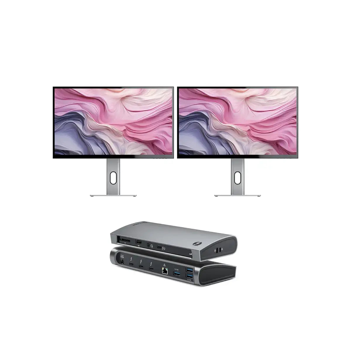 Pc Monitor Pack Buy CLARITY 27” UHD 4K Monitor (Pack of 2) + Thunderbolt 4 BLAZE ...