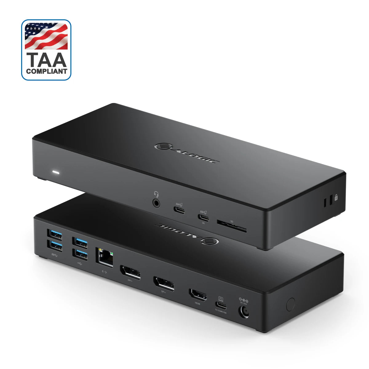 USB-C Triple Display DP Alt. Mode Docking Station - MA3 with 100W Power Delivery (Laptop Charging) - 2 x DP and 1 x HDMI with up to 4K 60Hz Support