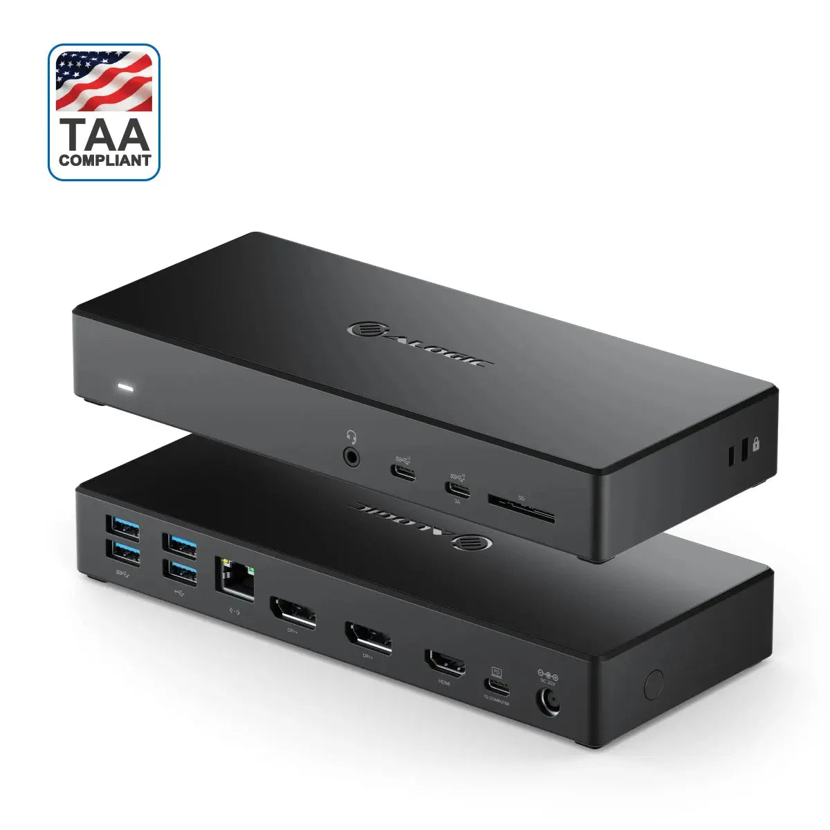 USB-C Triple Display DP Alt. Mode Docking Station - MA3 with 100W Power Delivery (Laptop Charging) - 2 x DP and 1 x HDMI with up to 4K 60Hz Support ALOGIC USA