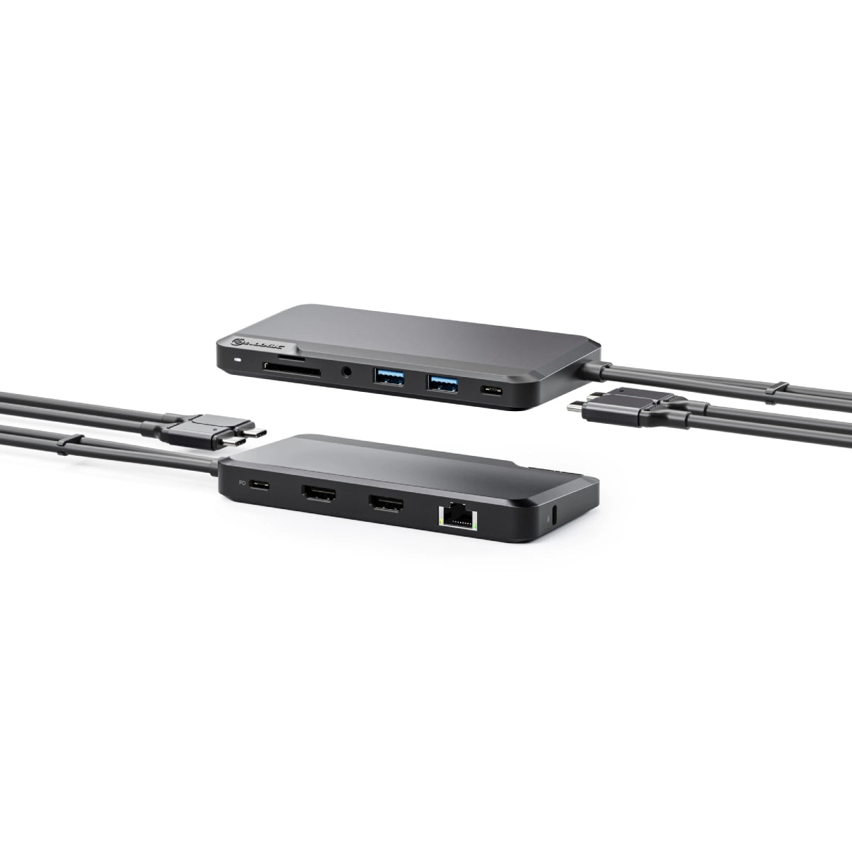 Portable Dock for Mac 10-in-1 with Dual Display 4K 60Hz Support - Dark Grey