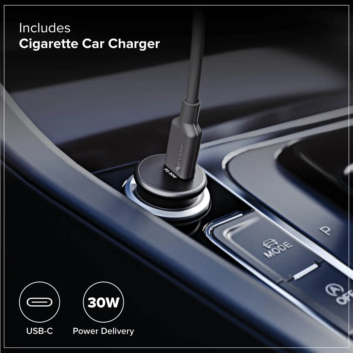 Matrix+ Universal Wireless Car Charger with Wireless Magnetic Power Bank and Air Vent Mount