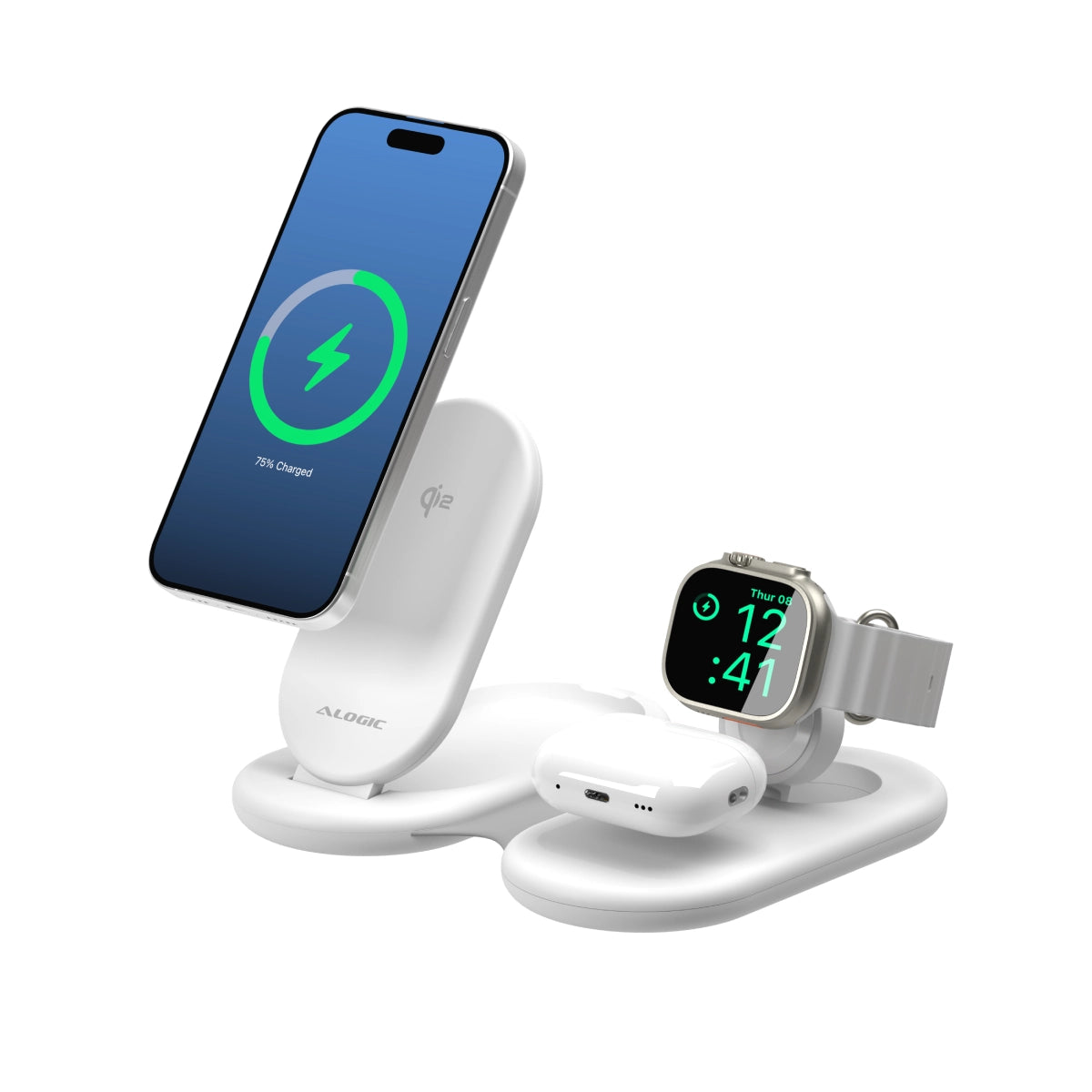 PackAway 3-in-1 Qi2 Fast Wireless Charger - Main Image