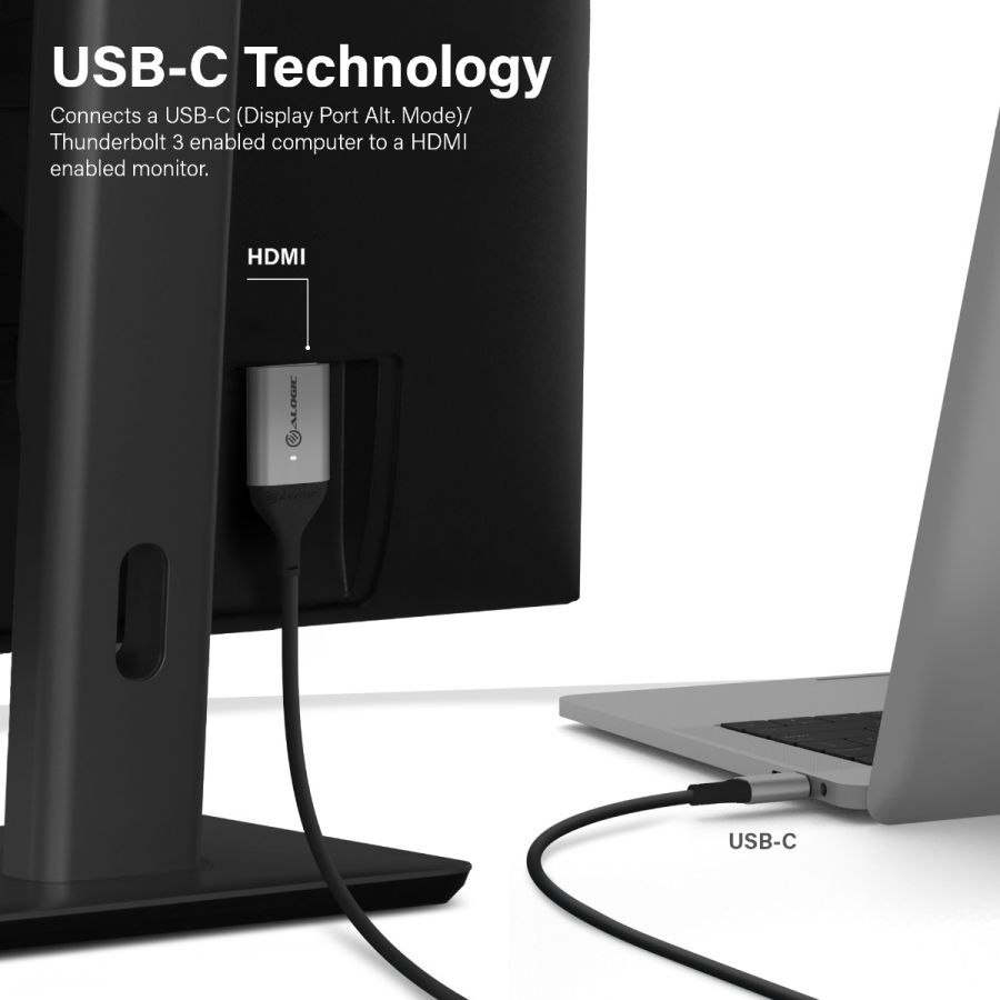 USB-C (Male) to HDMI (Male) Cable - Ultra Series - 4K 60Hz - Space Grey