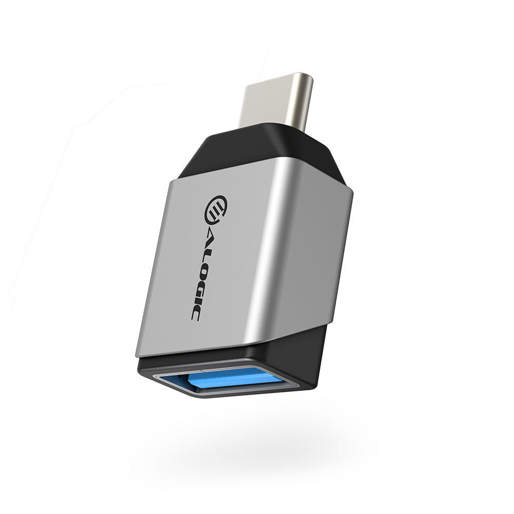 Ultra Mini USB-C to USB-A Adapter -Silver