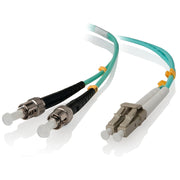 LC-ST 40-100G Multi Mode LSZH 50/125µm OM4 Aqua 3mm OD Duplex Fiber Cable