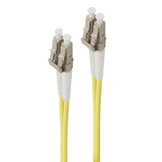 LC-LC 100G Single Mode LSZH 09/125µm OS2 Yellow 2mm OD Duplex Fiber Cable