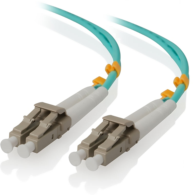 LC-LC 10G Multi Mode LSZH 50/125µm OM3 Aqua 3mm OD Duplex Fiber Cable