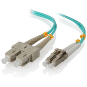 LC-SC 40-100G Multi Mode LSZH 50/125µm OM4 Aqua 3mm OD Duplex Fiber Cable