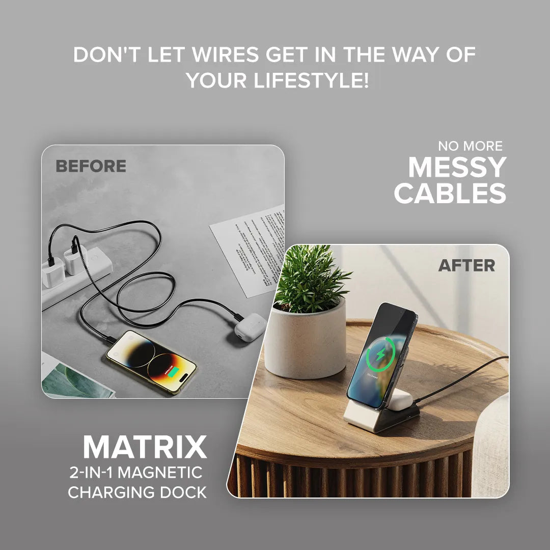 Matrix 2-In-1 Universal Magnetic Charging Dock