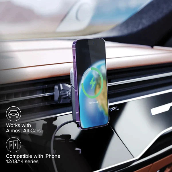 Matrix Universal Magnetic Car Charger with Air Vent Mount + Matrix Universal Magnetic Power Bank 5000mAh